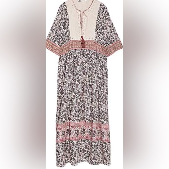 Zara Floral Maxi Dress - Picture 2 of 5